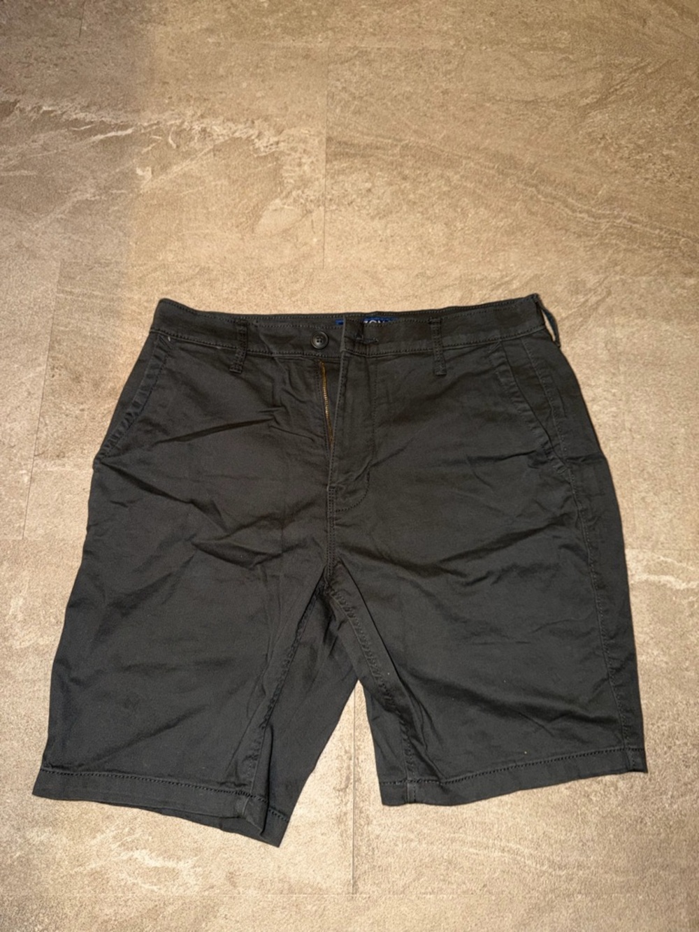 Arizona Jean Company Black Flat Front Chino Shorts